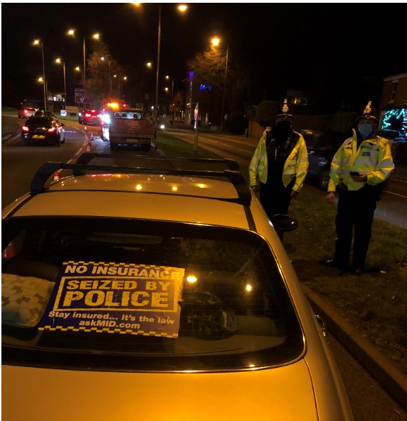 Police during the operation