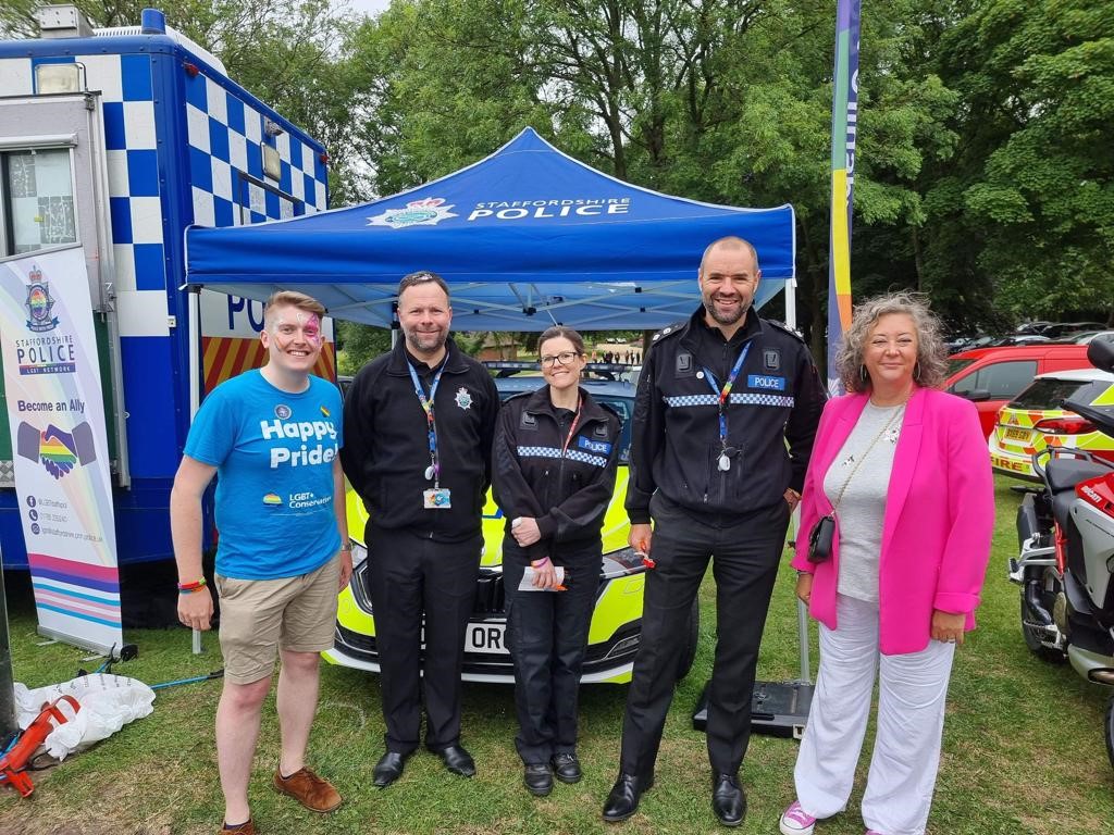 Officers and staff at Pride