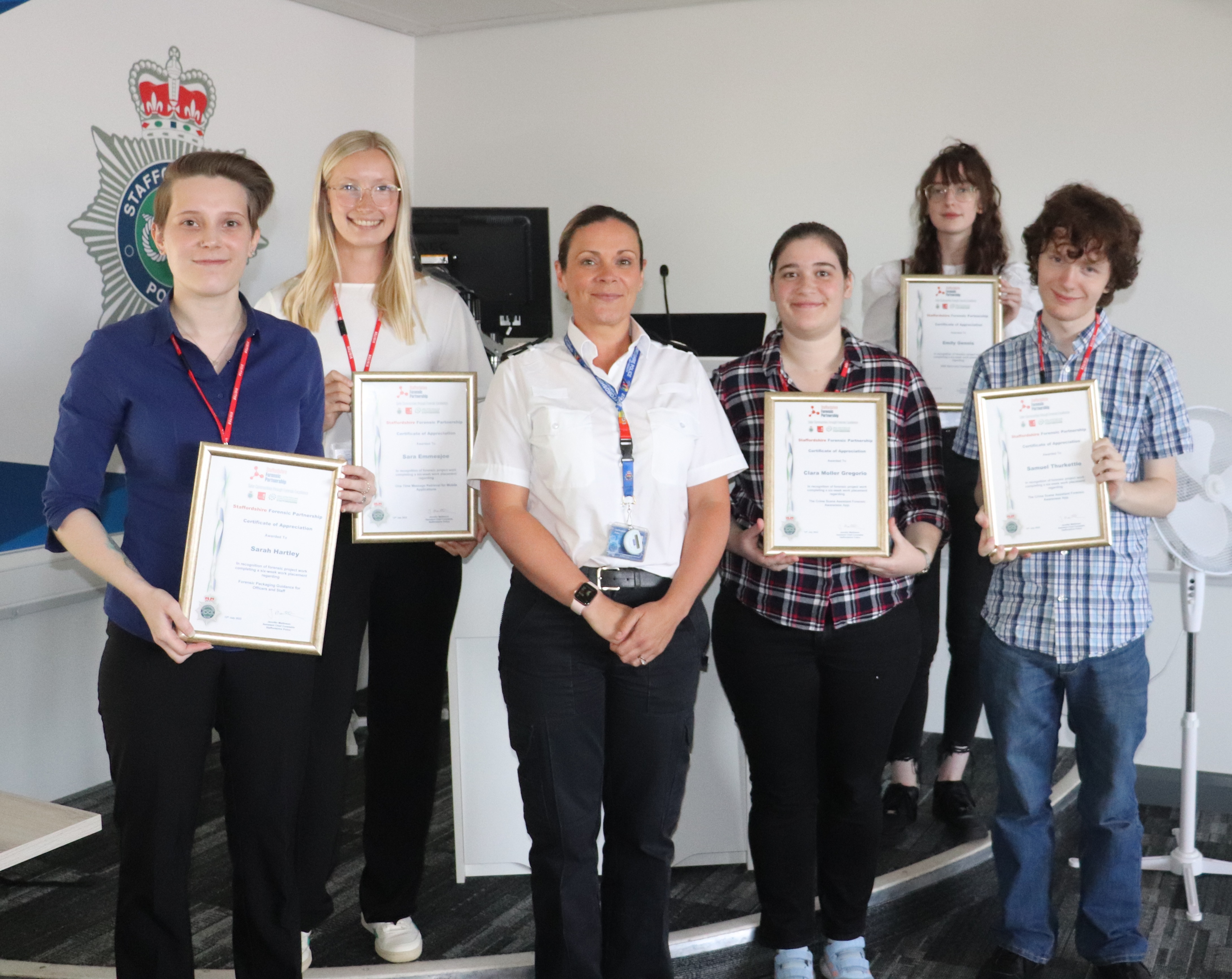 ACC Mattinson with students