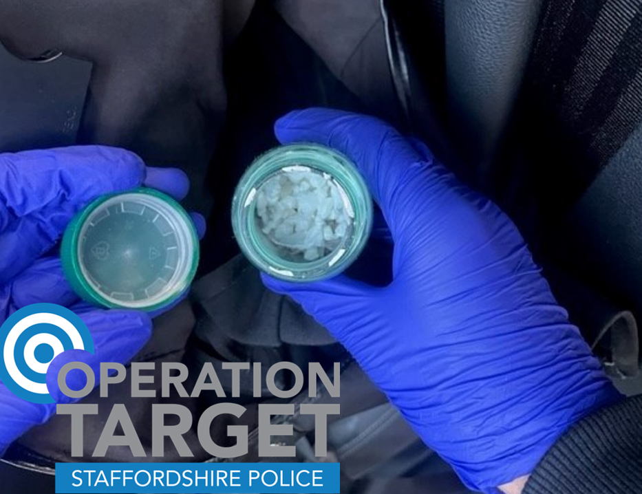 Drugs seized with Op Target branding