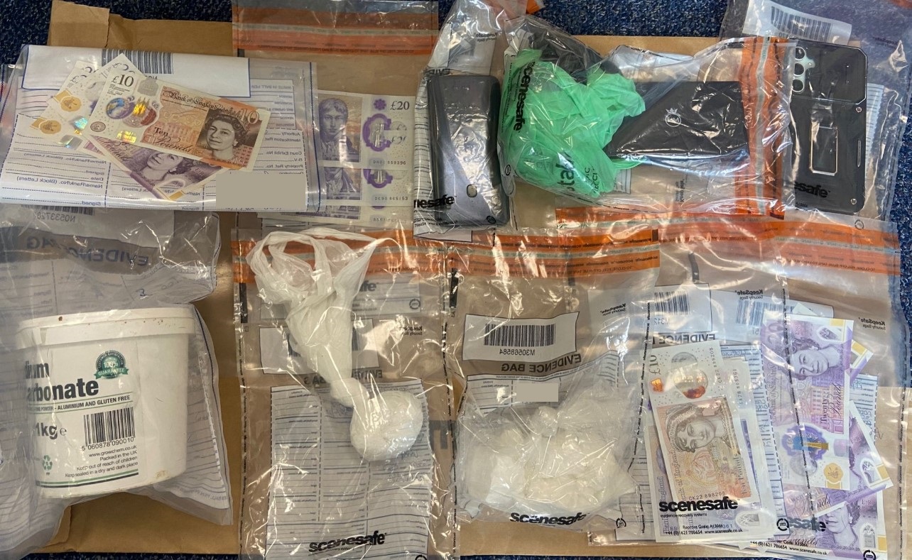 items seized in the search