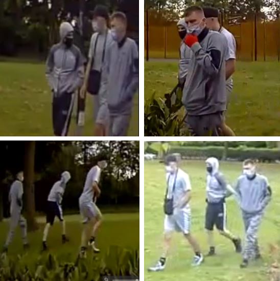 CCTV images of three men Featherstone