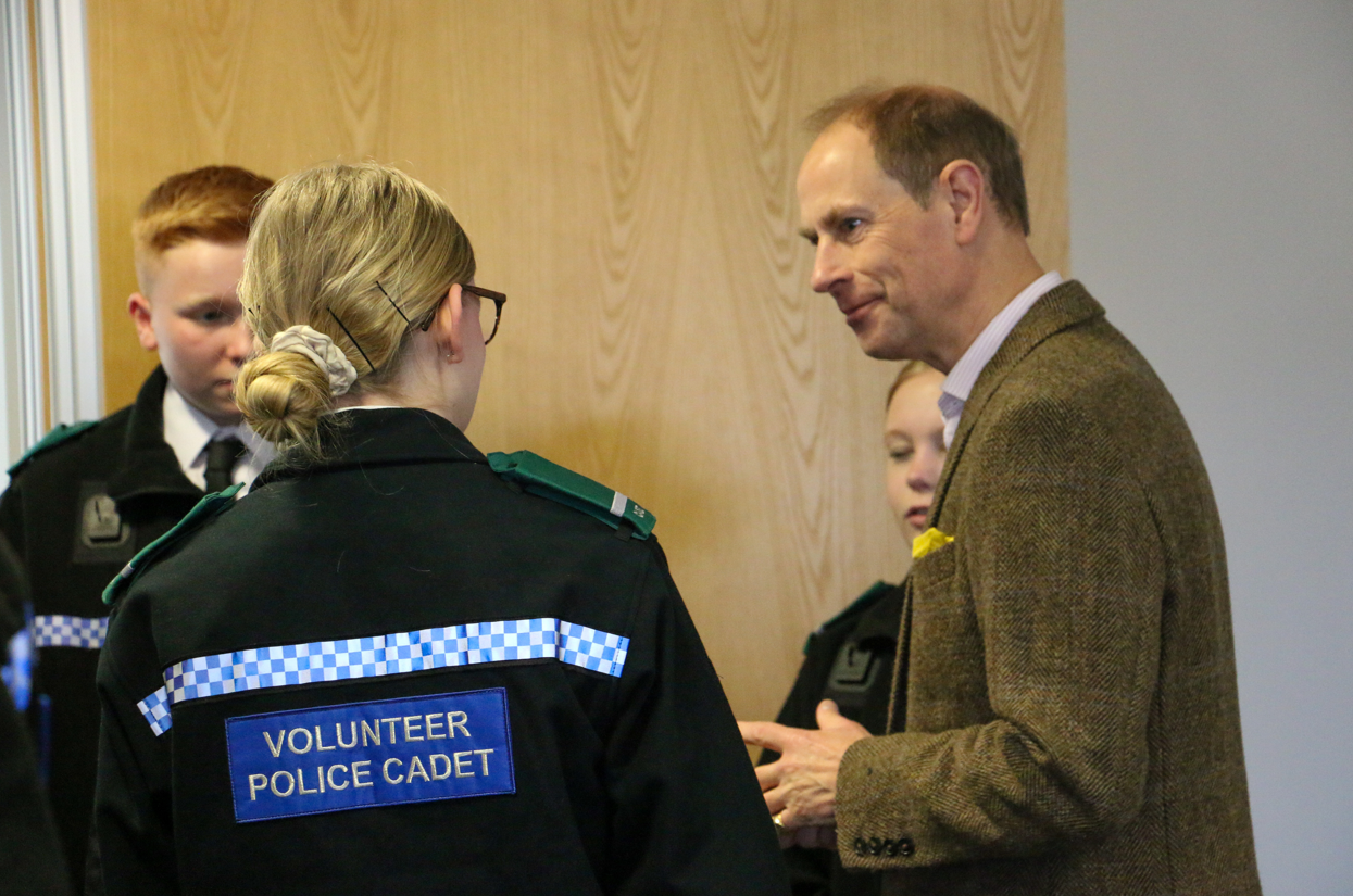 Duke of Edinburgh at Staffordshire Police HQ