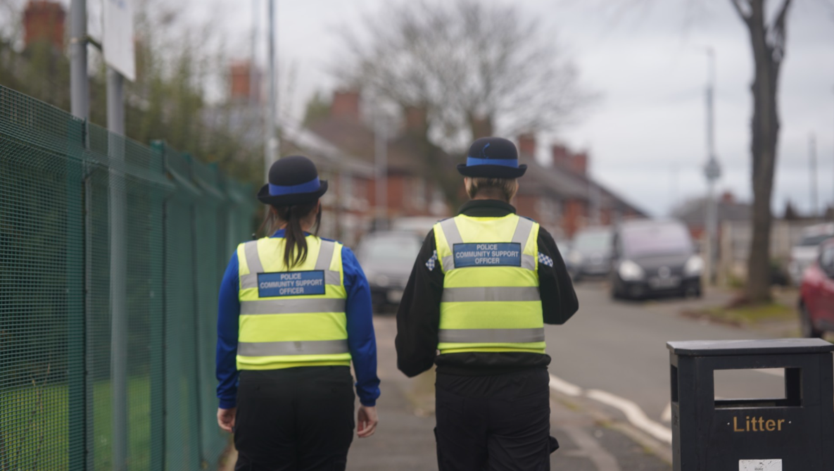 PCSOs in the street