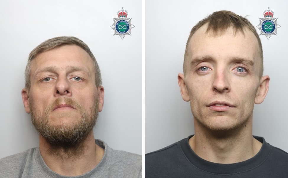 Michael Caddick, 44, of no fixed abode, and Ben Leadbeater, 31, of no fixed abode