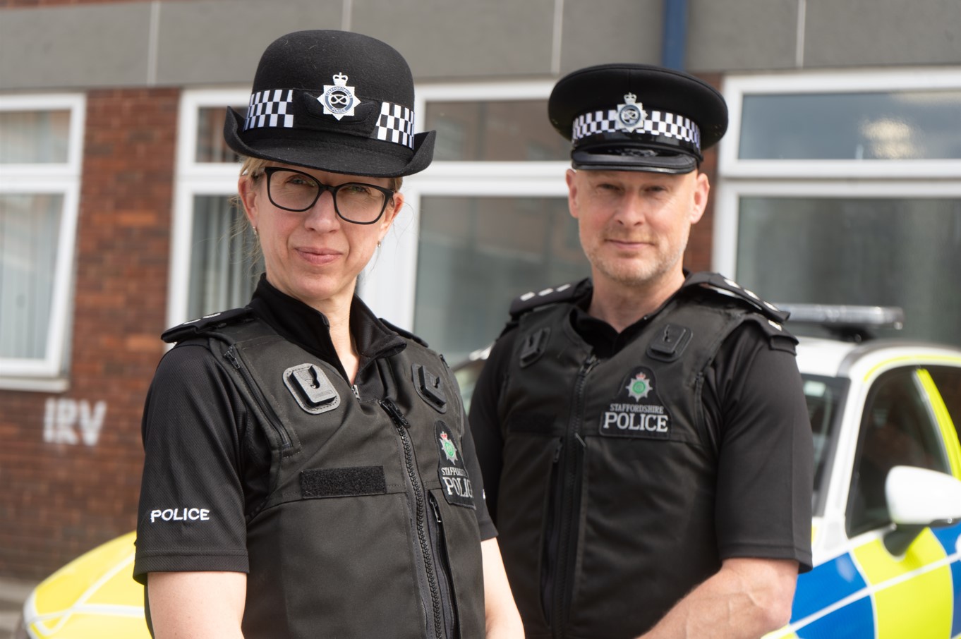 Inspector Nicola Brookes and Ch Insp Al Lyford