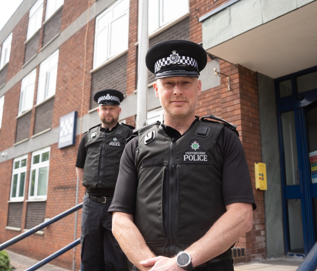Inspector Lee Walker and Chief Inspector Al Lyford
