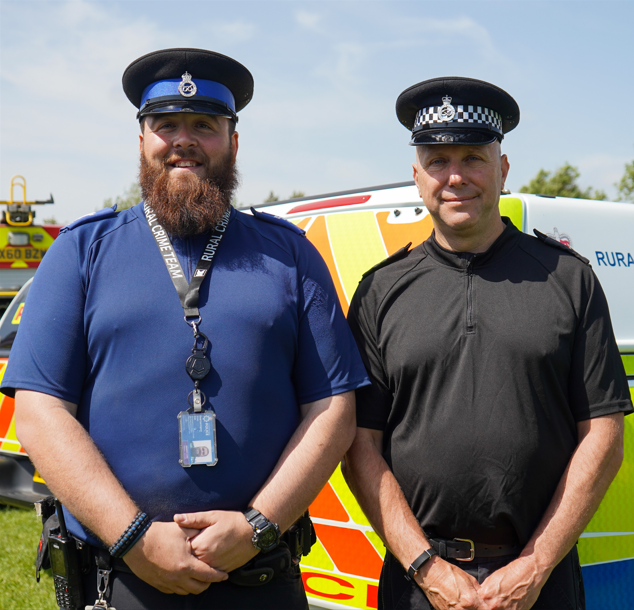 PCSO Chad Carrington and PC Darren Wilkes