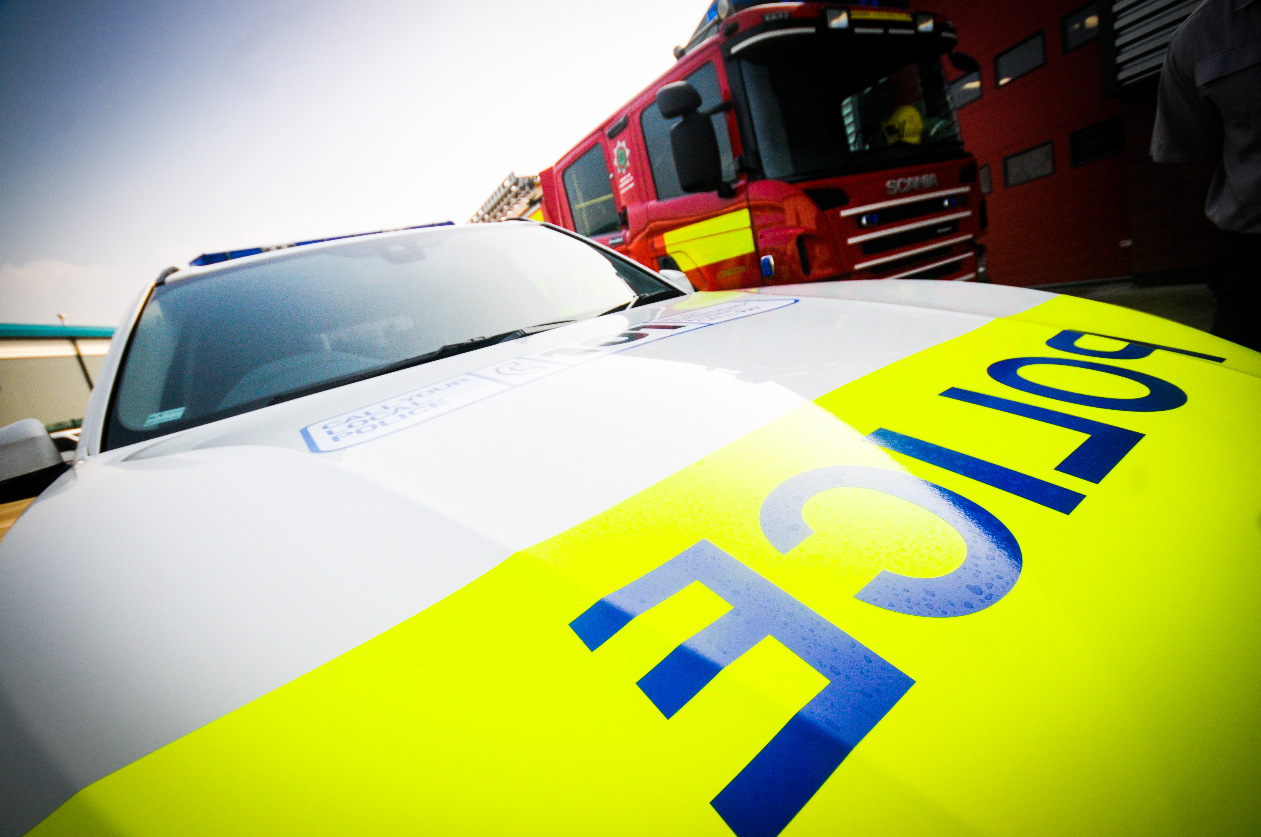 Police and fire vehicle 