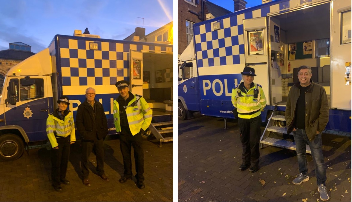 Composite photo taken with consent at Stone community event on 21.10.21