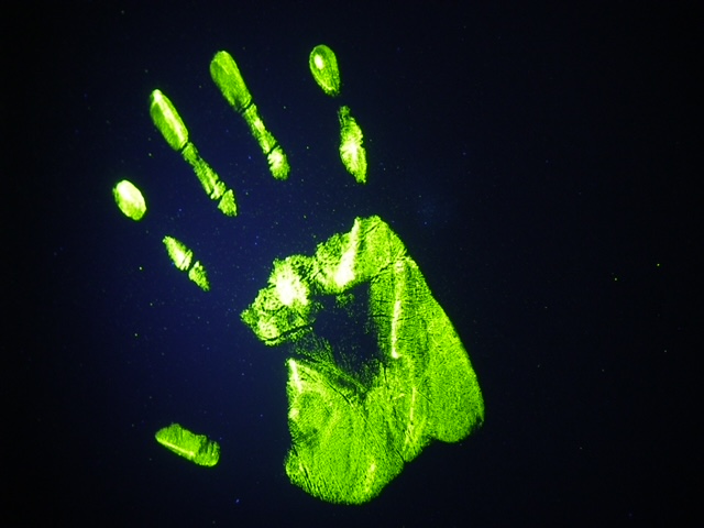 SmartWater handprint