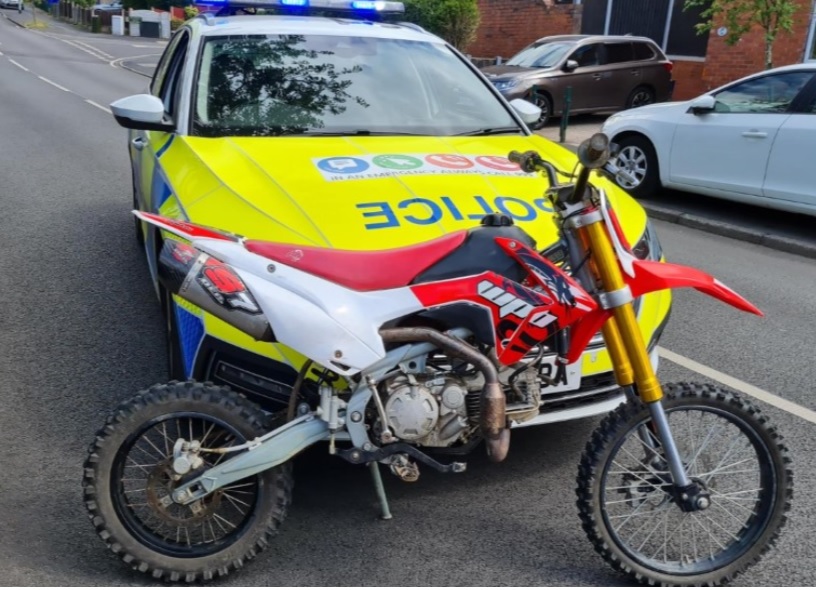 Generic police car and bike image