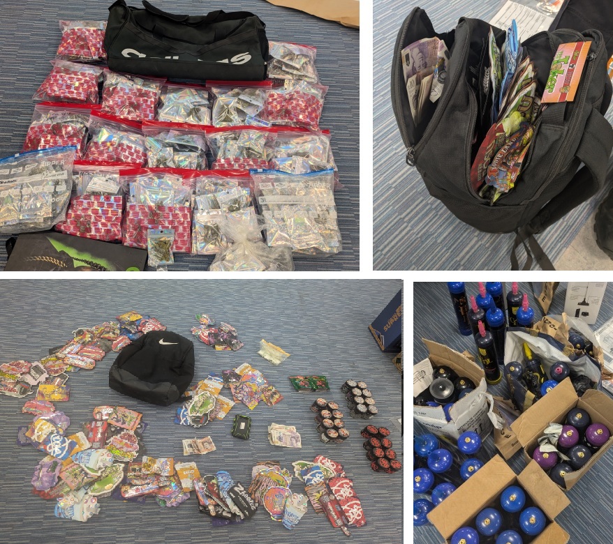 Composite of drugs seized 
