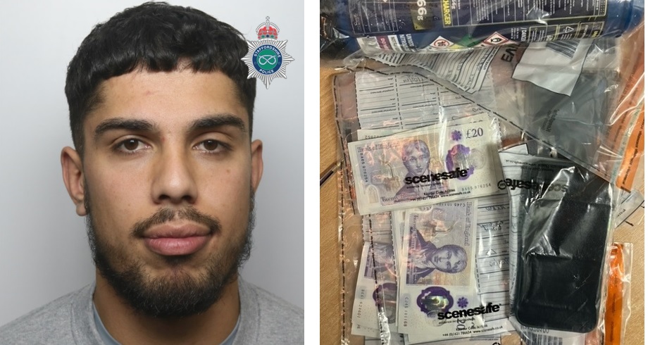 CLOWES custody image and items seized