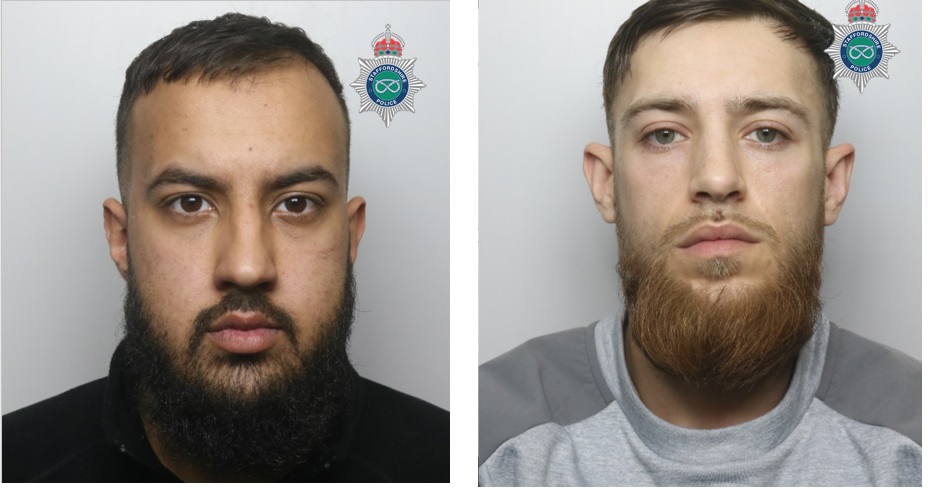 Custody images of AHMED and KHAN