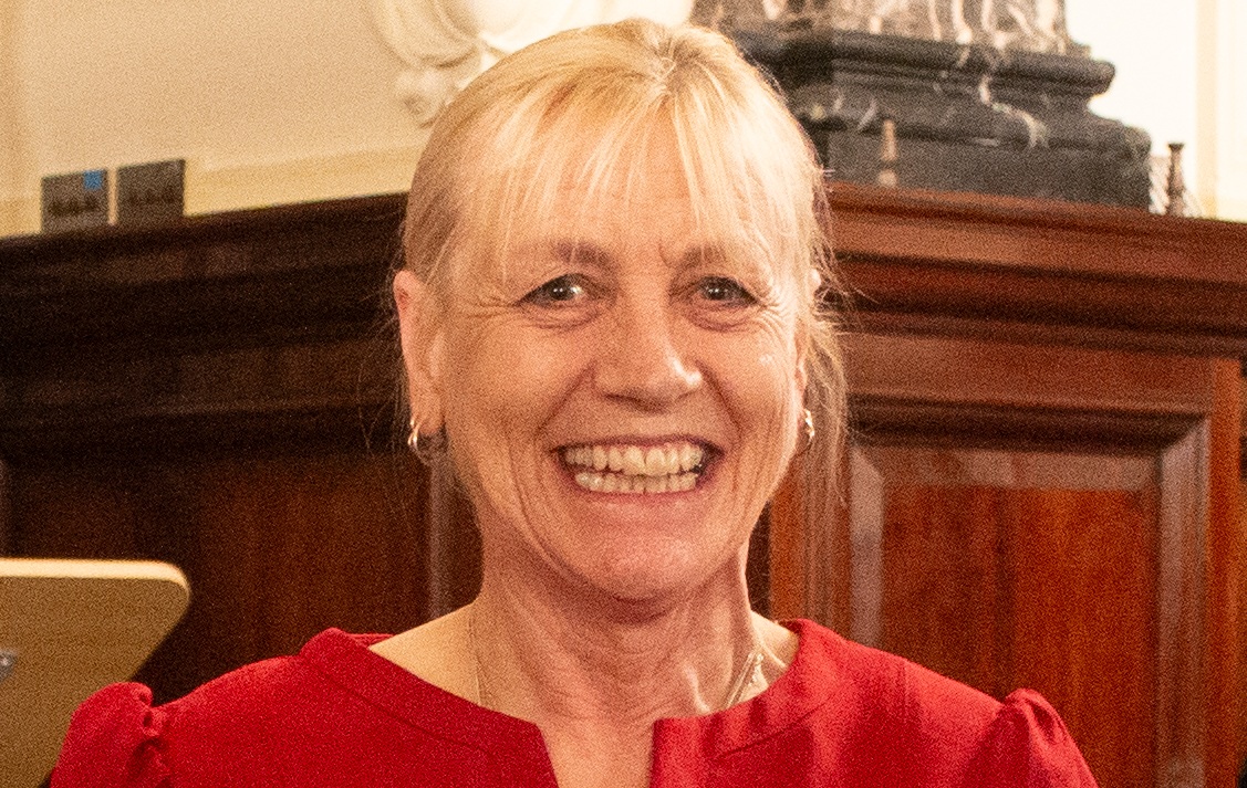 Sue during her 2024 award win