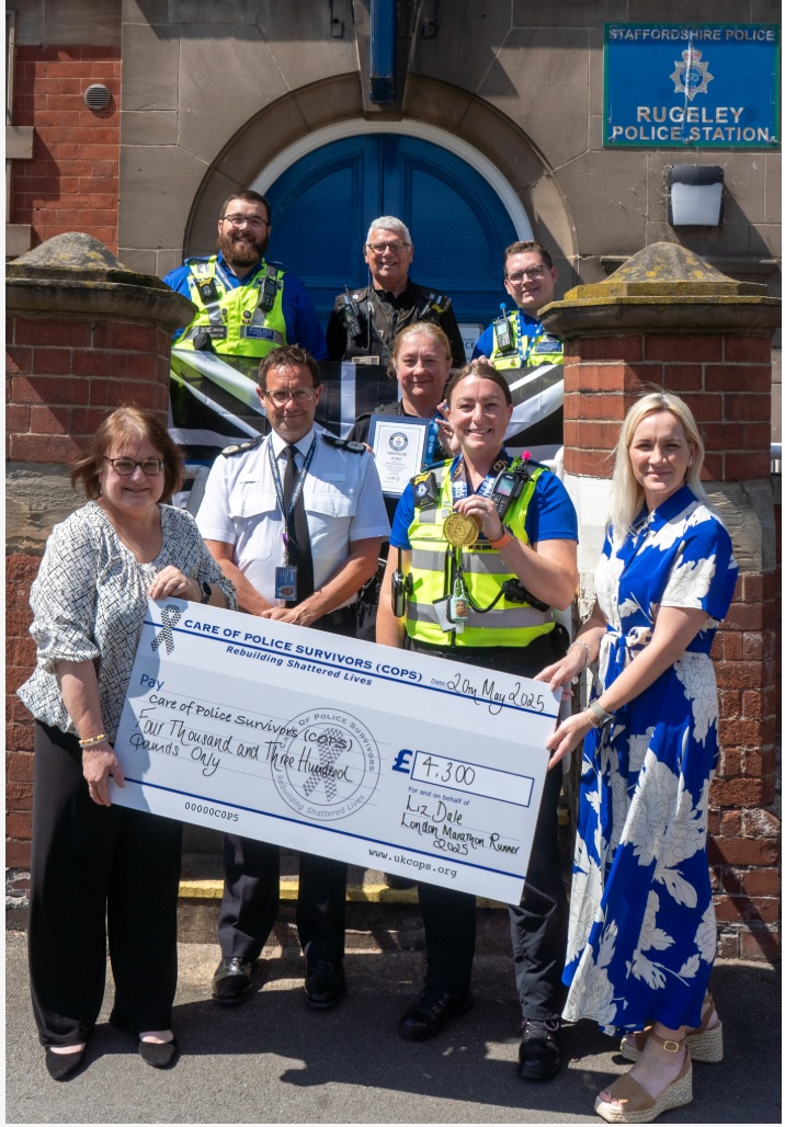 PCSO Dale, Chief Constable Noble and COPS colleagues at Rugeley