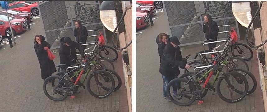 CCTV stills of bike thefts